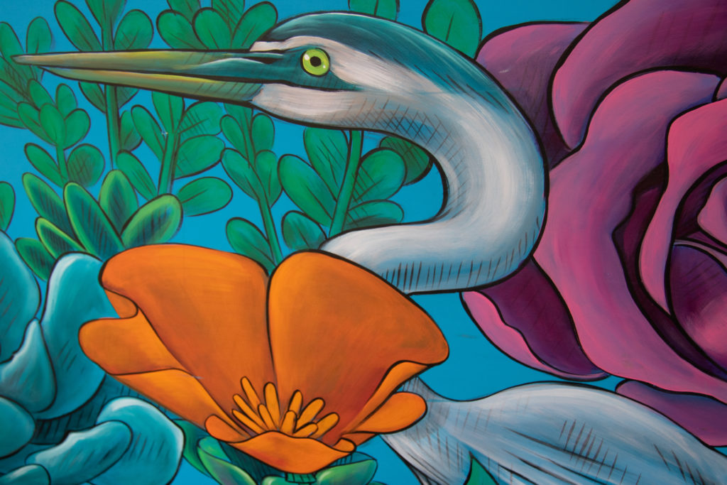 Mural at Fourth Street Social in downtown Santa Rosa. (Heather Irwin / The Press Democrat)