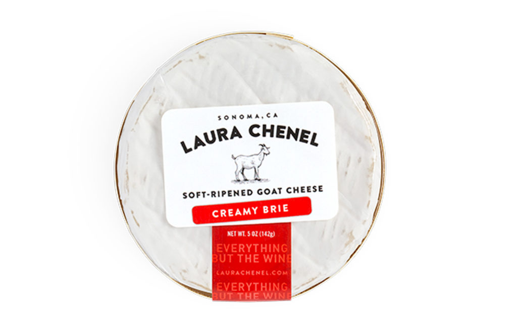 Laura Chenel, Creamy Brie: A soft-ripened goat's milk brie with plenty of flavor. Photo: Laura Chenel