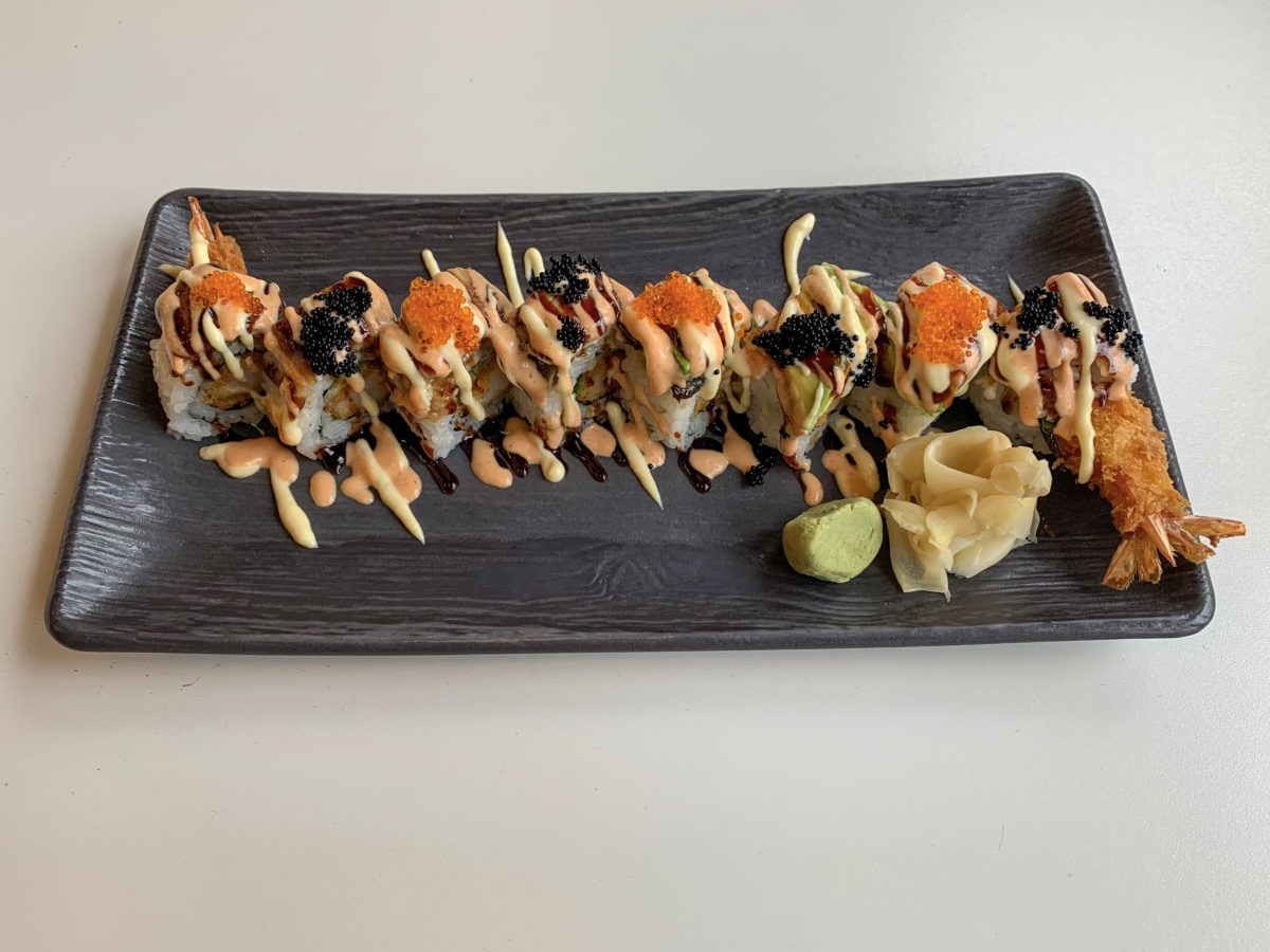 Tiger Roll at Asahi Sushi in Healdsburg. (Nobuyuki Asahi)