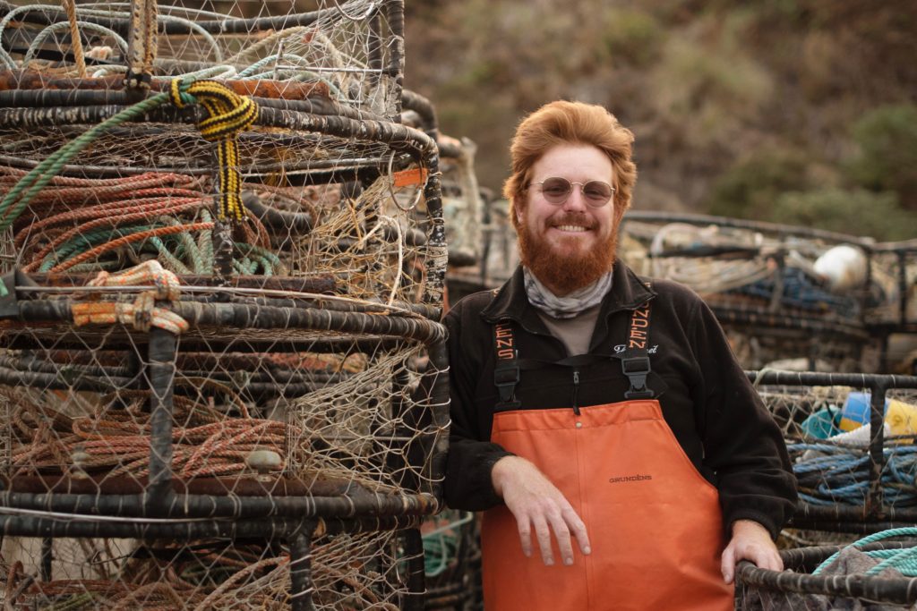 Captain Aaron Orsini of SVA Marine Charters at Spud Point in Bodega Bay, California on September 30, 2020. (Erik Castro/for Sonoma Magazine)