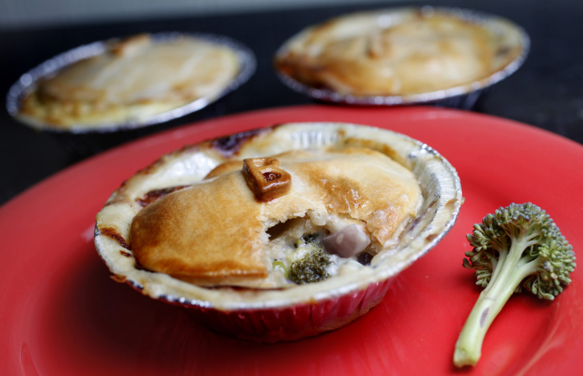 A broccoli and cheese pot pie at the Petaluma Pie Company in Petaluma. (Beth Schlanker / The Press Democrat)