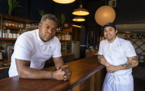 Table Culture Provisions owner/chefs Stephane Saint Louis, left, and Steven Vargas. (The Press Democrat)