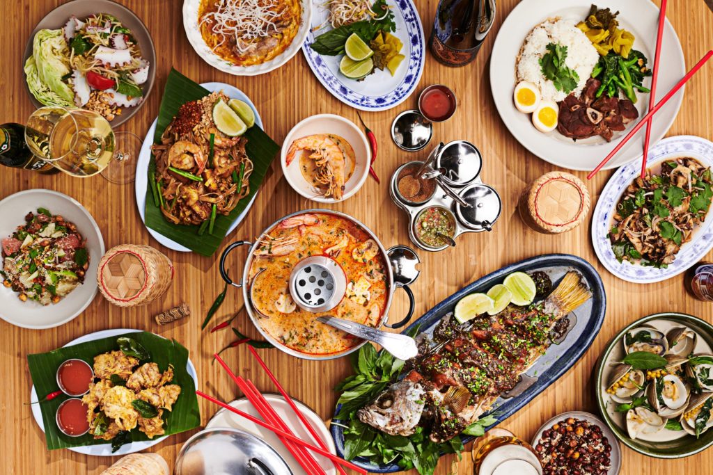 Thai dishes from Khom Loi in Sebastopol. (Photo: Dawn Heumann)