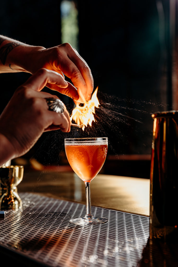 El Presidente cocktail at Burdock in Healdsburg. Photo: Allison Webber