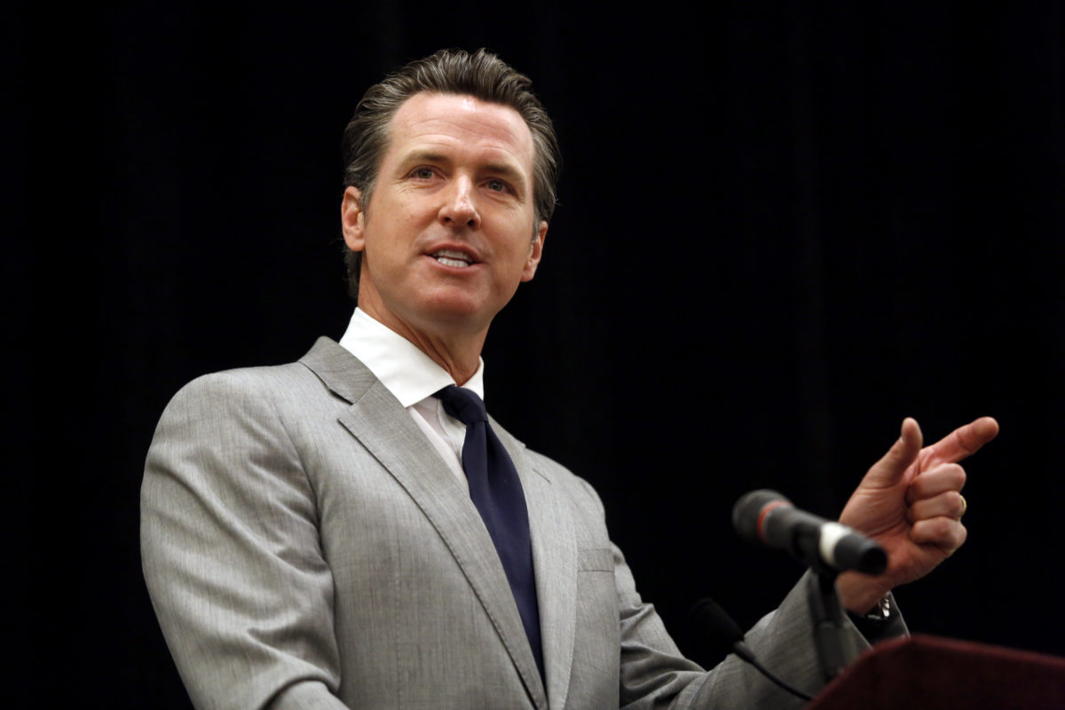 Lt. Gov. Gavin Newsom addresses a crowd as the keynote speaker during the Santa Rosa Chamber of Commerce's Small Business Week Breakfast at the Hyatt Vineyard Hotel and Spa in Santa Rosa, on Tuesday, May 13, 2014. (BETH SCHLANKER/ The Press Democrat)