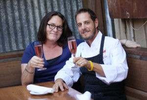 Restaurateur Sondra Bernstein and executive chef John Toulze at The Girl & the Fig in Sonoma. (Conner Jay/The Press Democrat)