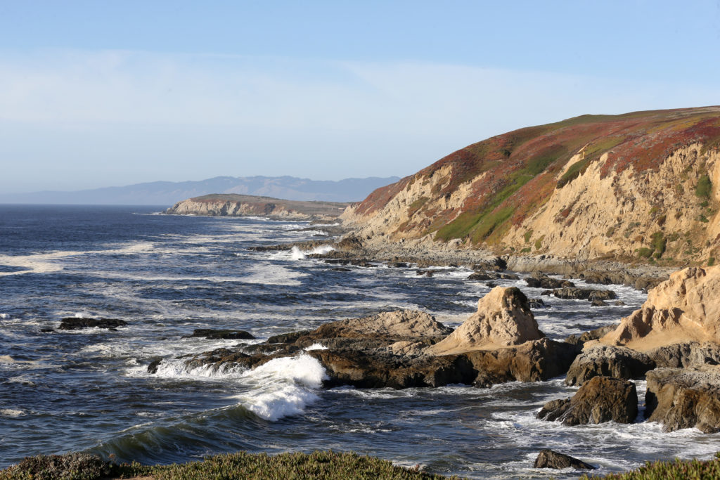 Waves crash against the rocks at Bodega Head in Bodega Bay on Monday, November 18, 2019. (BETH SCHLANKER/ The Press Democrat)