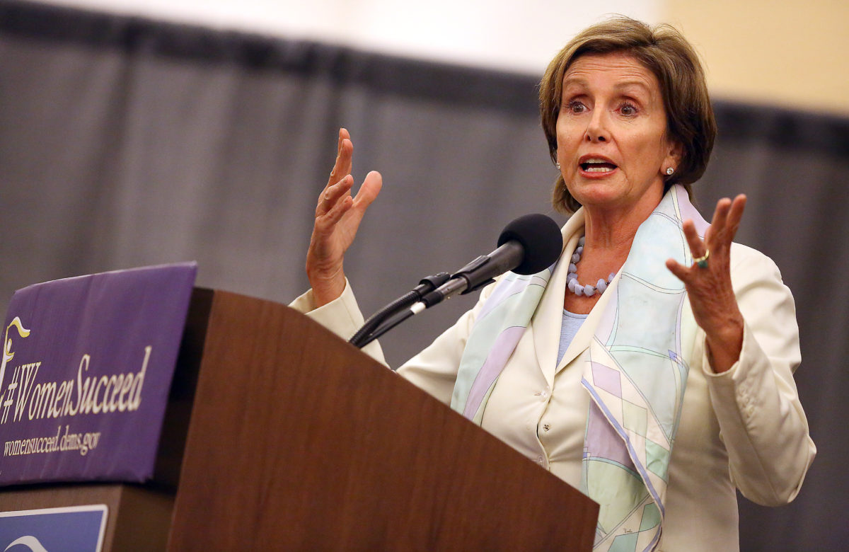 Democratic Leader Nancy Pelosi speaks at the "When Women Succeed, America Succeeds" forum at Sonoma State University, in Rohnert Park on Thursday, August 14, 2014. (Christopher Chung/ The Press Democrat)
