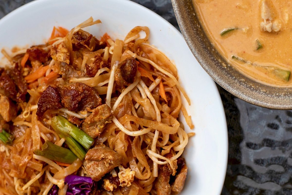 Pork Pad Thai from Lynn's Thai in Cotati. (Heather Irwin/Sonoma Magazine)