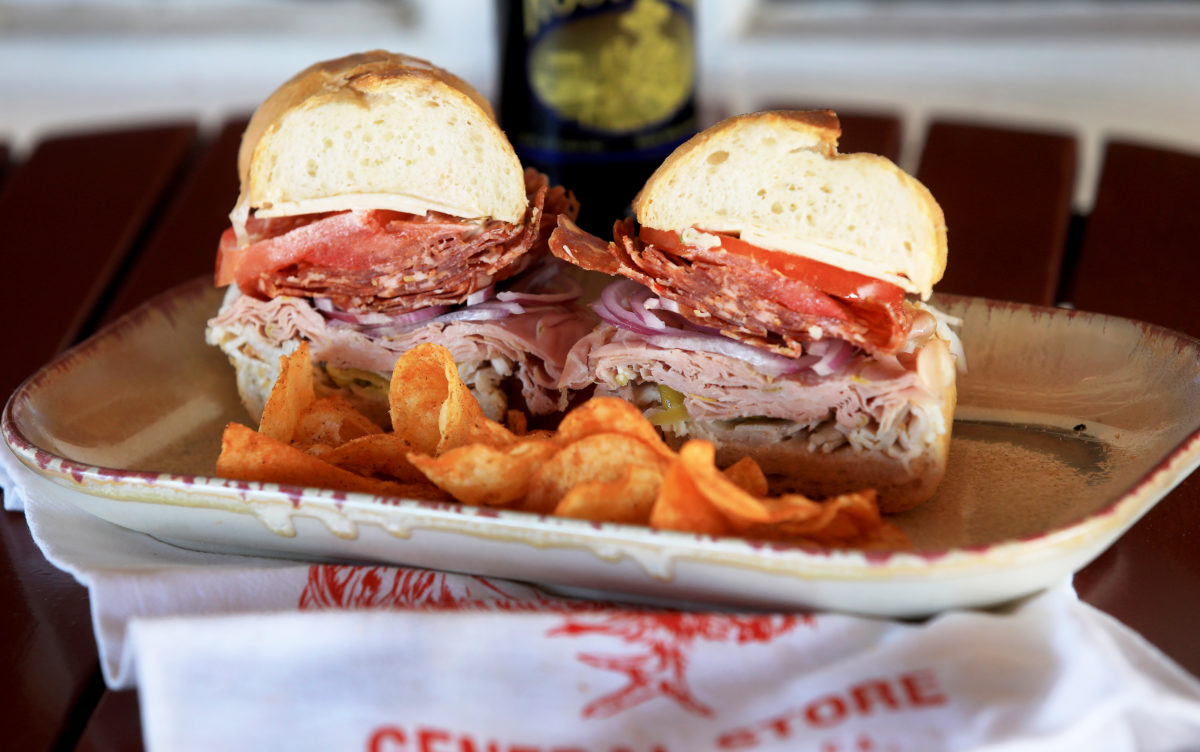 'The Stack' at the Dry Creek General Store, Monday, Jan. 25, 2021. (Kent Porter / The Press Democrat)
