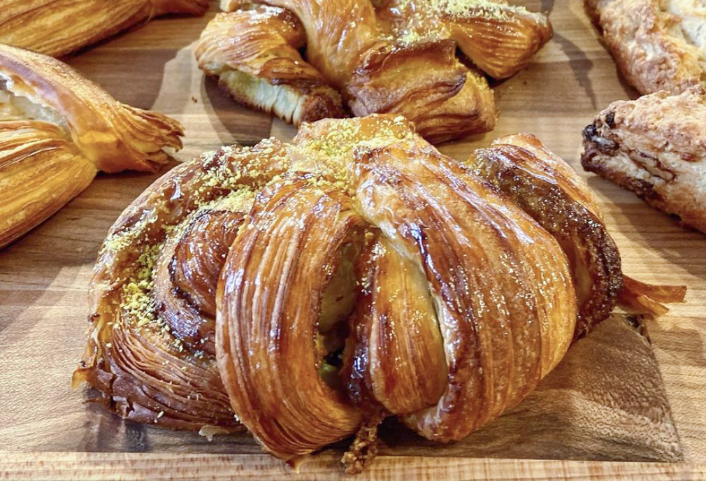 Pistachio croissants at Quail & Condor in Healdsburg. (Courtesy of Quail & Condor)