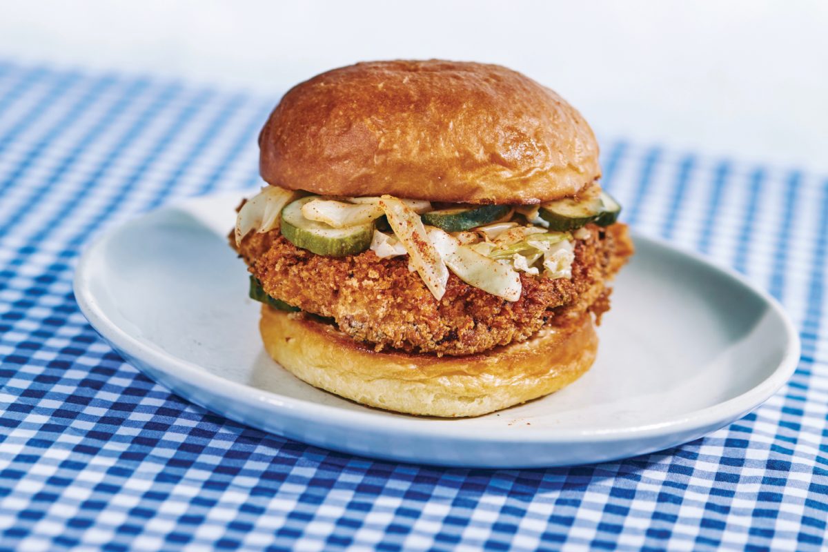 The fried chicken sandwich from Belfare in Petaluma. (Kim Carroll)