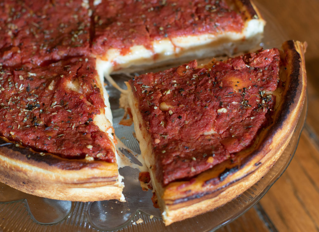 Chicago pizza from Mad Sicilian in Petaluma. Photo: Heather Irwin