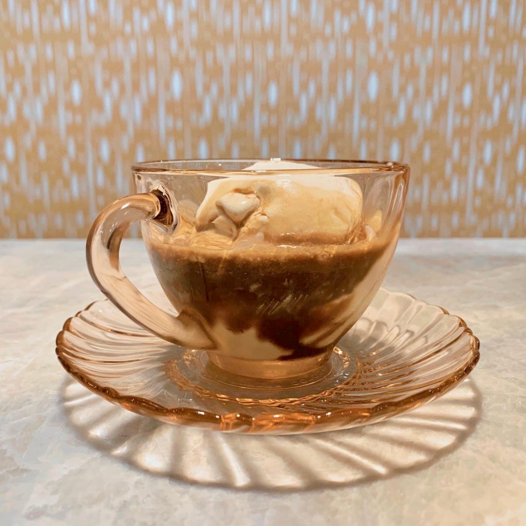 Handmade organic ice cream drowned in espresso at Nimble & Finn's Ice Cream in Santa Rosa. (Courtesy of Nimble & Finn's Ice Cream)