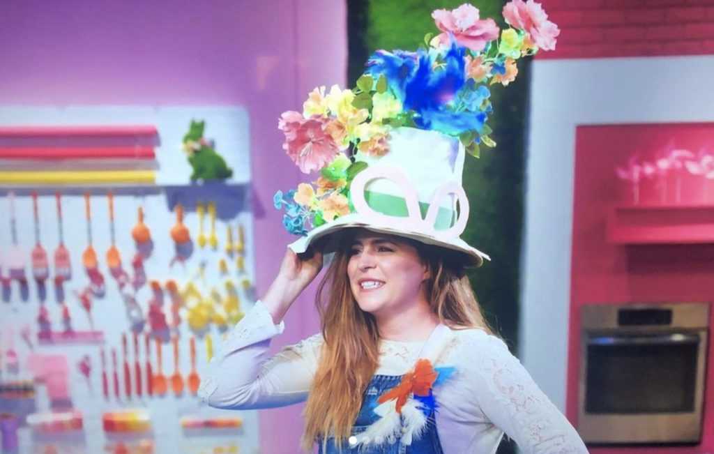 Mika's edible hat on the Food Network's Easter Basket Challenge. Photo: Food Network.