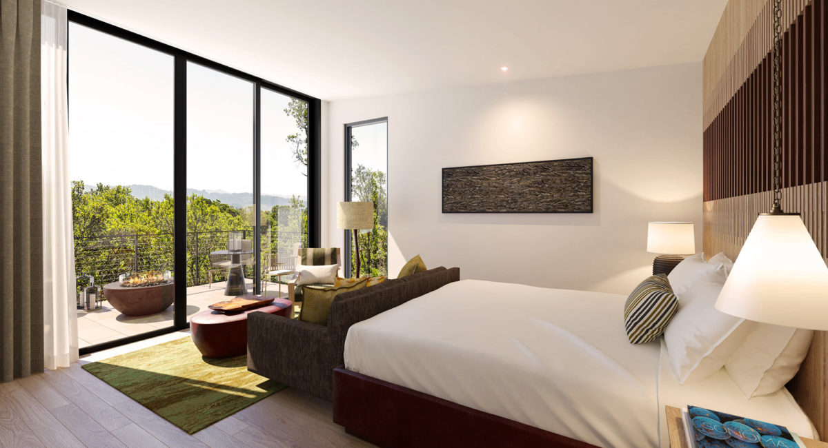 A guest room at Montage Healdsburg. (Courtesy of Montage Healdsburg)