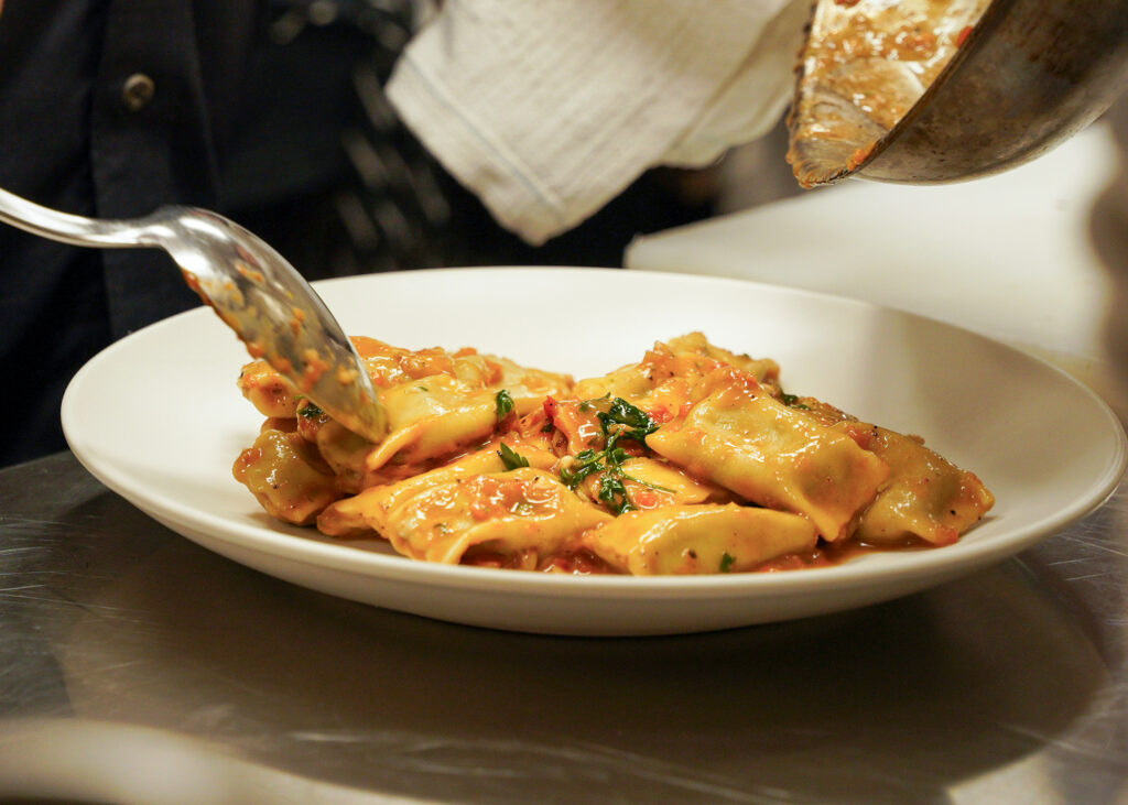 Short rib agnolotti from Monti's in Santa Rosa (Monti's)