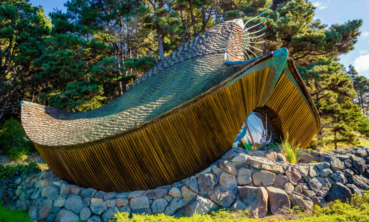 Sea Ranch, CA / USA - 12/30/2018: Sea Ranch Chapel by the Sea