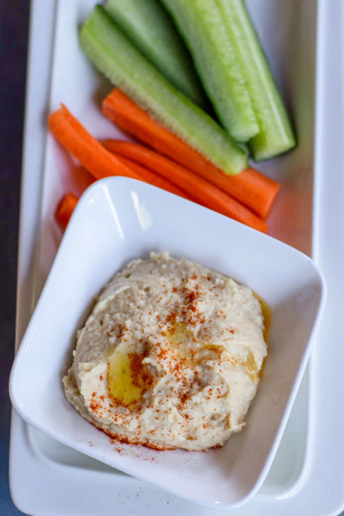Cauliflower hummus at Coyote Sonoma in Healdsburg. (Heather Irwin / The Press Democrat)