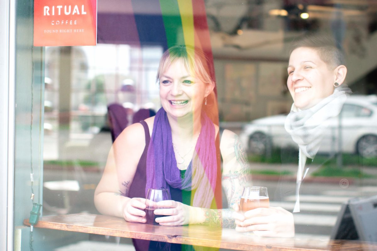 Alisse Cottle, left, and Jessica Borrayo of Brew Coffee and Beer House. (Loren Hanson Photography)