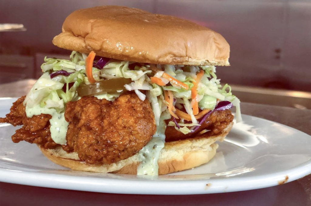Fried chicken sandwich at Lou's Luncheonette in Sonoma. Courtesy photo