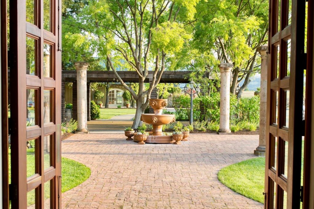 The patio at Trentadue Winery in Geyserville. (Courtesy of Trentadue Winery)