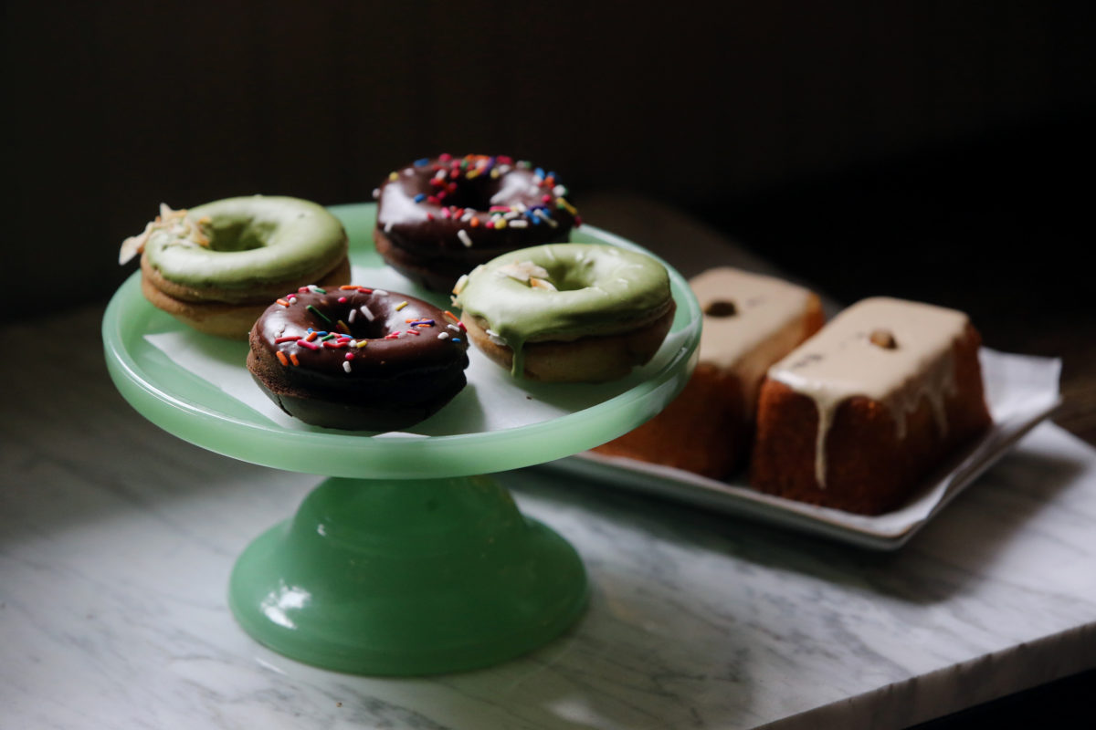 Mochi donuts and Earl Grey polenta olive oil cakes at The Altamont General Store. Photo taken in Occidental on Thursday, May 13, 2021. (Beth Schlanker/Sonoma Magazine)