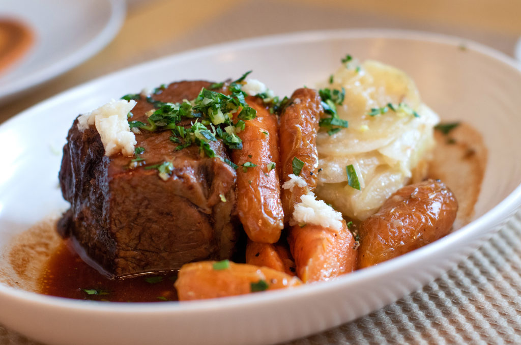 Short ribs at Central Market in Petaluma. (Heather Irwin/Sonoma Magazine)