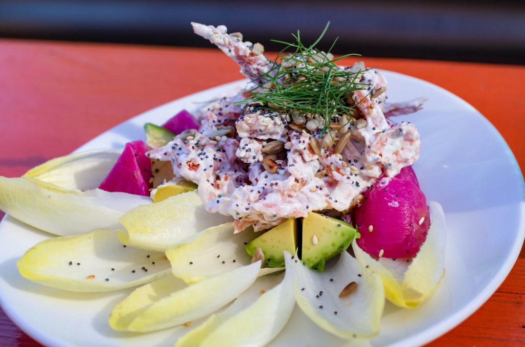 Trout pate at The Spinster Sisters in Santa Rosa. (Heather Irwin/Sonoma Magazine)