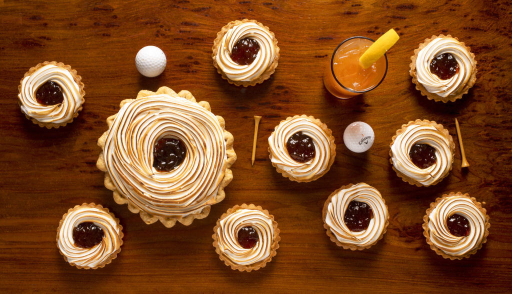 Arnold Palmer Pie, with an Arnold Palmer drink, from The Spinster Sisters pastry chef Nicole Rubio . (Photo by John Burgess/Sonoma Magazine)