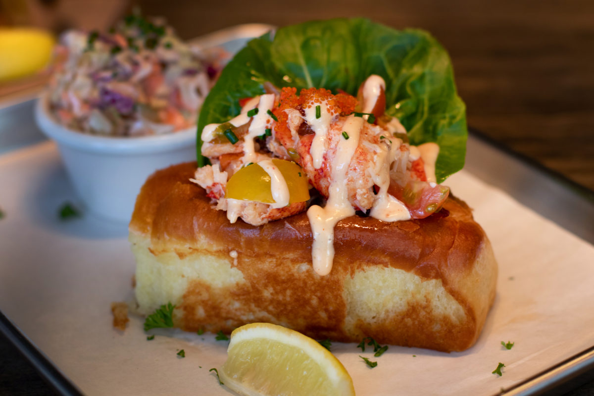 LGBLT Lobster Roll at Tony's Galley in Santa Rosa. (Heather Irwin/Sonoma Magazine)