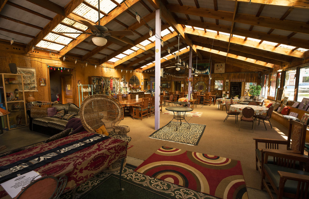 The Isis Oasis pavilion offers a gathering place for guests at the Geyserville spiritual center. (Photo by John Burgess/The Press Democrat)