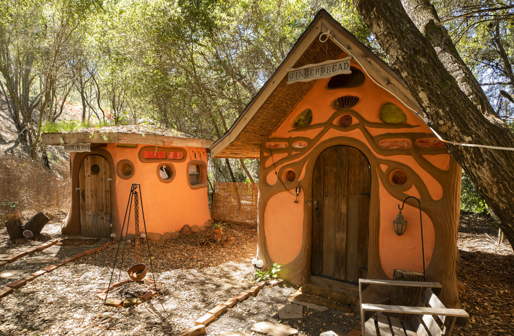 Recently constructed earthen fairytale houses can be rented by guest of Isis Oasis in Geyserville. (Photo by John Burgess/The Press Democrat)