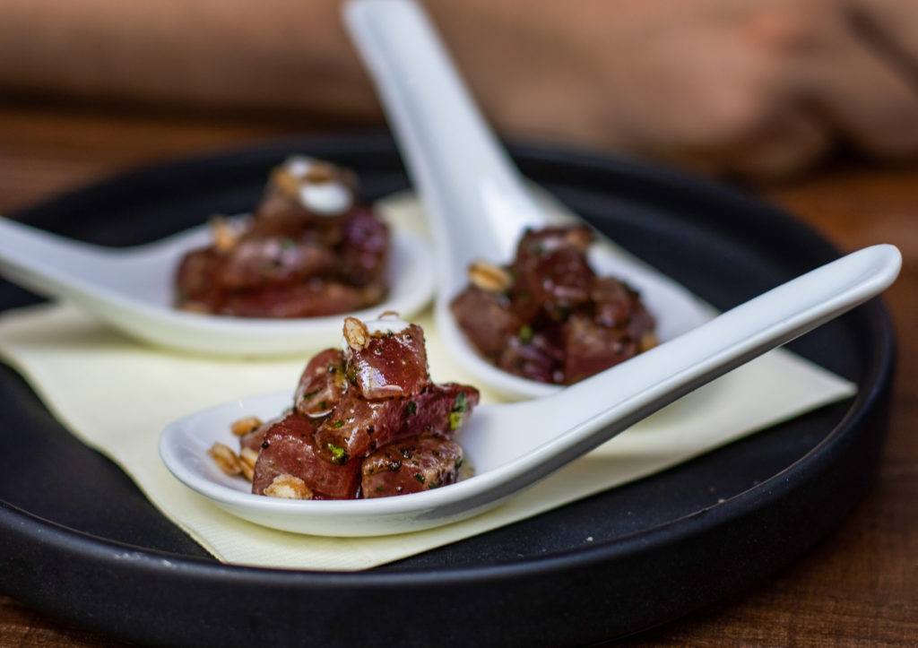 Ahi Tuna Tartare at Burdock Bar in Healdsburg. (Heather Irwin/Sonoma Magazine)