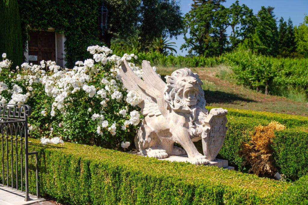 Sculpture of a winged lion at Del Dotto Vineyards & Winery in St. Helena. (Iv-olga / Shutterstock.com)