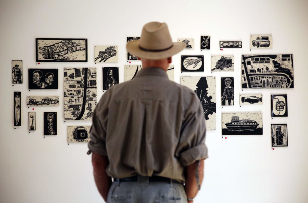 You don't have to go far to surround yourself with art in Sonoma County. Visit the SOFA Arts District, South of A Street in Santa Rosa. Take a journey on the Sonoma County Art Trails to visit dozens of art studios in October. Attend the Bodega Bay Art & Wine festival in August, and more! (BETH SCHLANKER/ The Press Democrat)