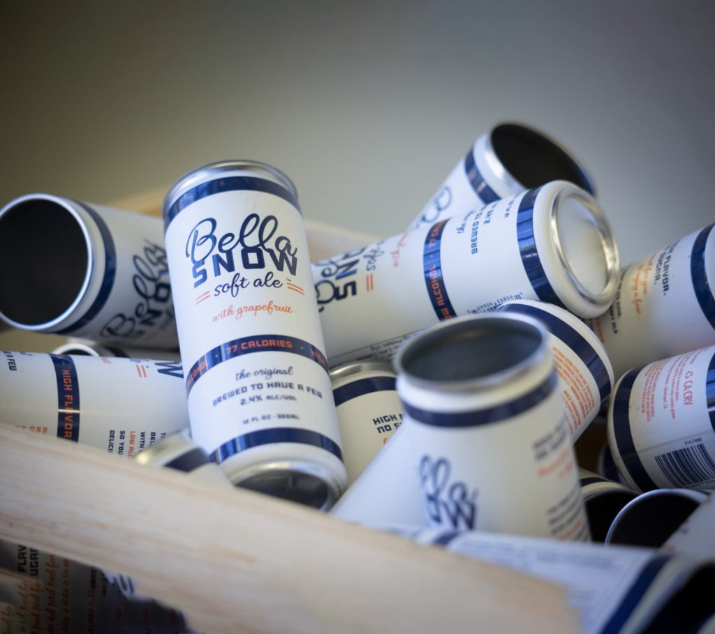 Bella Snow, a soft ale with half the alcohol content of a regular beer, was developed by Sean Boisson and Matthew Rohrs. (Photo by Robbi Pengelly/Index-Tribune)