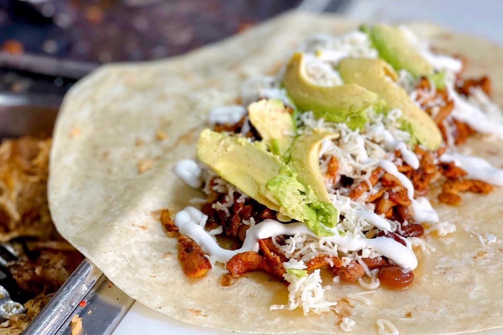 Al Pastor Burrito from Lucha Sabina food truck in Roseland. (Courtesy of Lucha Sabina)