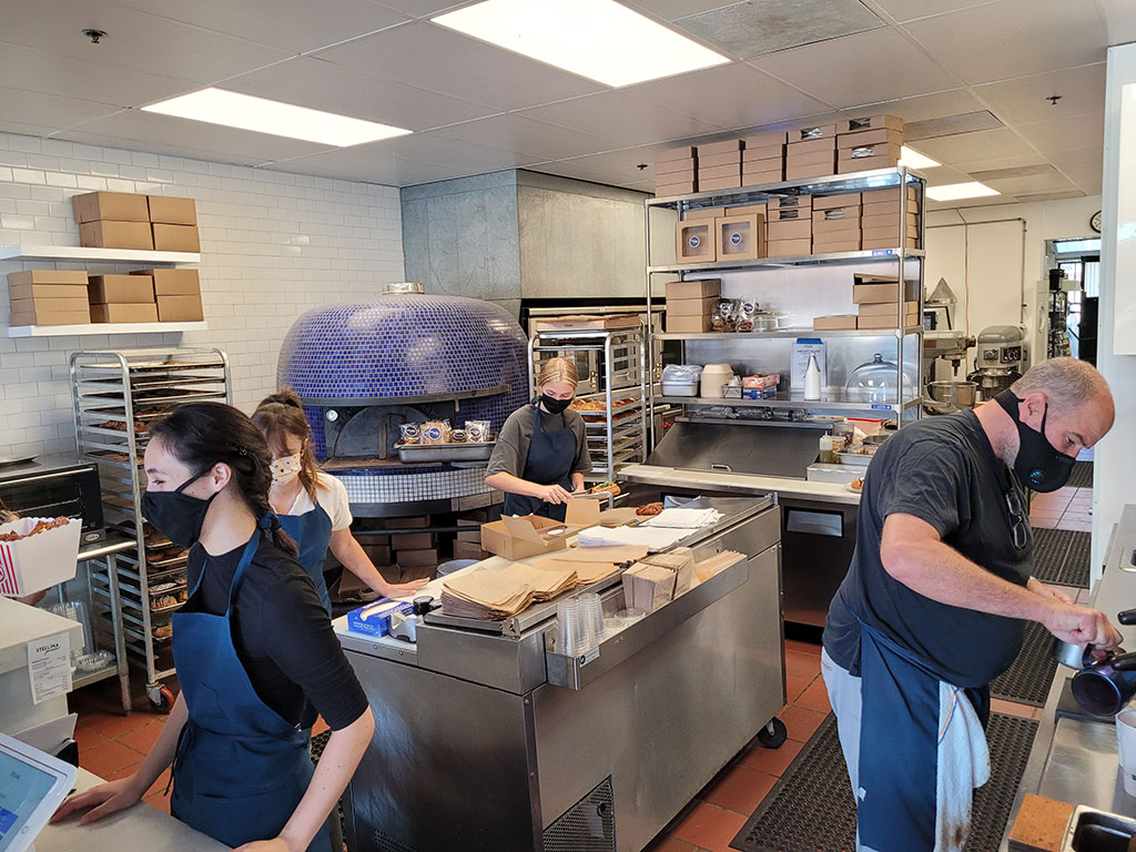 Inside the kitchen at Stellina Pronto in Petaluma. Heather Irwin, Sonoma Magazine