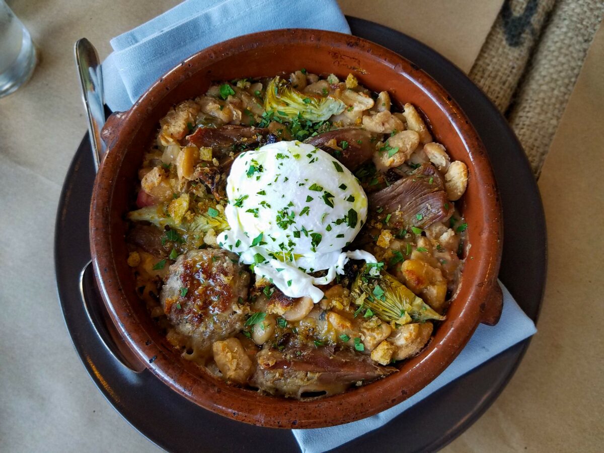 Cassoulet at Pearl restaurant in Petaluma. (Heather Irwin/The Press Democrat)