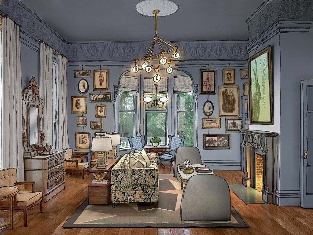 A rendering of the new lounge at The Madrona. (Courtesy illustration)