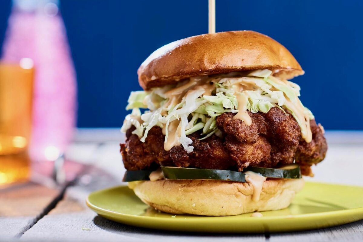 The Charlie Hustle fried chicken sandwich from Jam's Joy Bungalow in Cotati and Sebastopol. (Courtesy of Jamilah Nixon-Mathis)