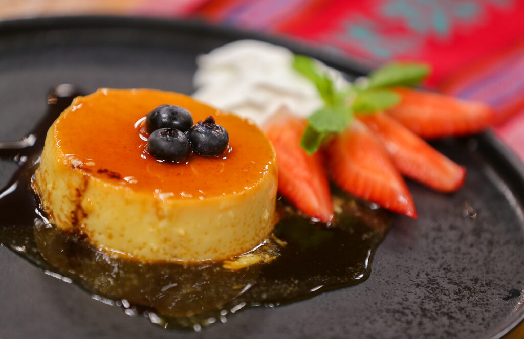 Flan prepared at El Meson De Los Molcajetes in Santa Rosa on Thursday, October 14, 2021. (Christopher Chung/The Press Democrat)