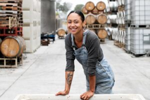 Winemaker Chenoa Ashton-Lewis of Ashanta Wines. Click through the gallery for more winemakers to watch. (Eileen Roche/for Sonoma Magazine)