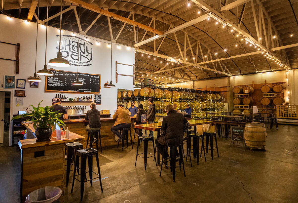 The Tacos Tijuana food truck is in the back parking lot at Shady Oak Barrel House in Santa Rosa on Friday, October 22, 2021. (Photo by John Burgess/The Press Democrat)