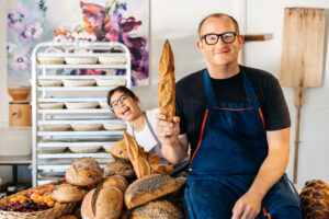 Melissa Yanc and Sean McGaughey, chefs and owners of Quail and Condor Bakery in Healdsburg. (Emma K Creative)