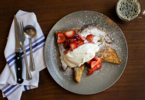 French Toast with strawberries from the William Tell House in Tomales. (John Burgess/The Press Democrat)