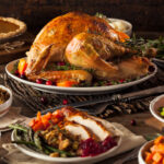 Homemade,Roasted,Thanksgiving,Day,Turkey,With,All,The,Sides