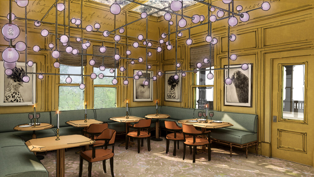 A rendering of the new dining room at The Madrona. (Courtesy illustration)