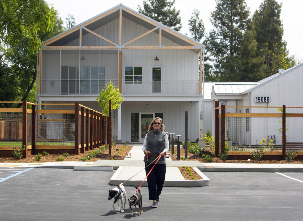 Pets Lifeline executive director Nancy King at the new adoption center for cats and dogs on Eighth Street East on Friday, April 23, 2021. (Photo by Robbi Pengelly/Index-Tribune)